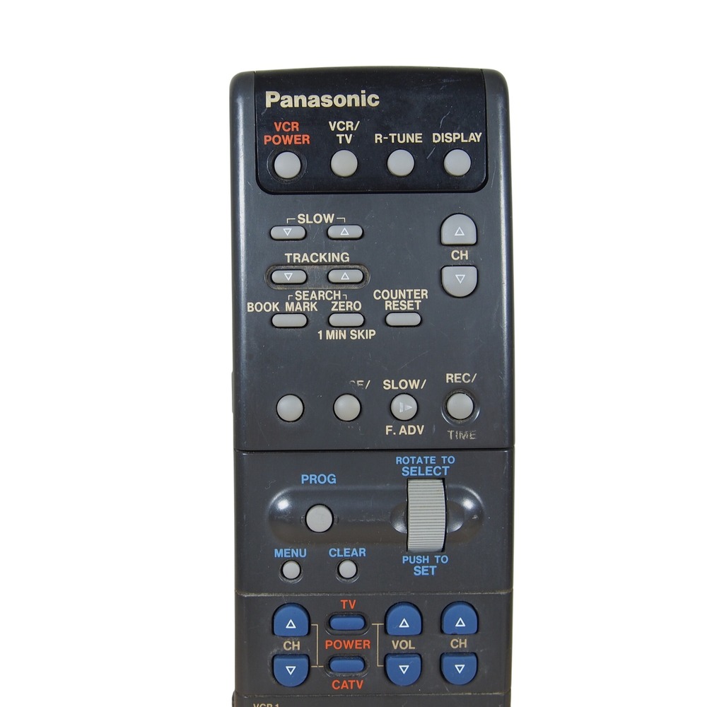 Panasonic VCR TV R Tune Display Remote Control VSQS1298 Program Director - Picture 2 of 8